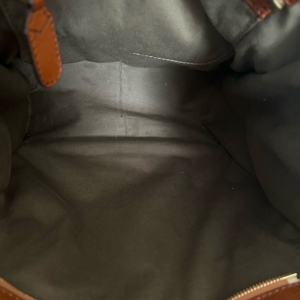 Chloé Beige Canvas and Tan Leather Hobo Tote - Picture 10 of 12